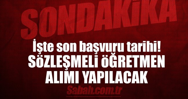 Son dakika haberi: Sözleşmeli öğretmenliğe ek atama yapılacak