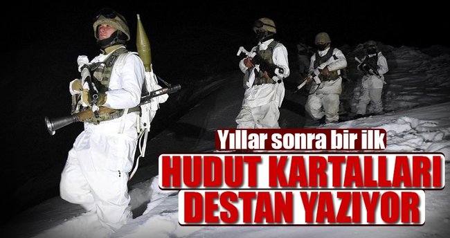 Hudut kartalları destan yazıyor