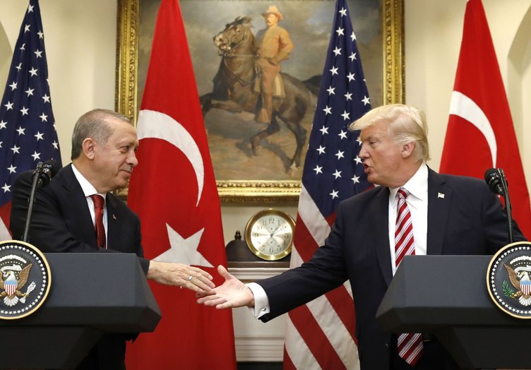 Erdoğan-Trump görüşmesinden ilk kareler