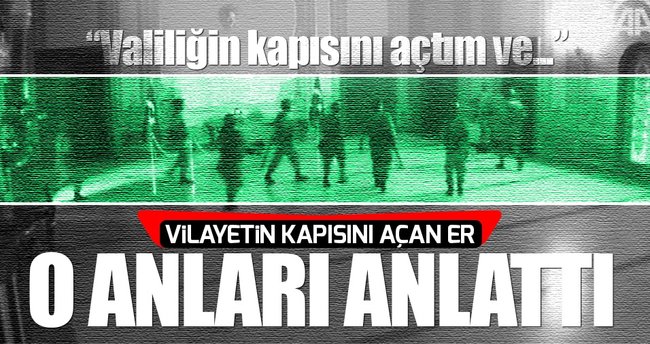 Valiliğin kapısını açan genç konuştu