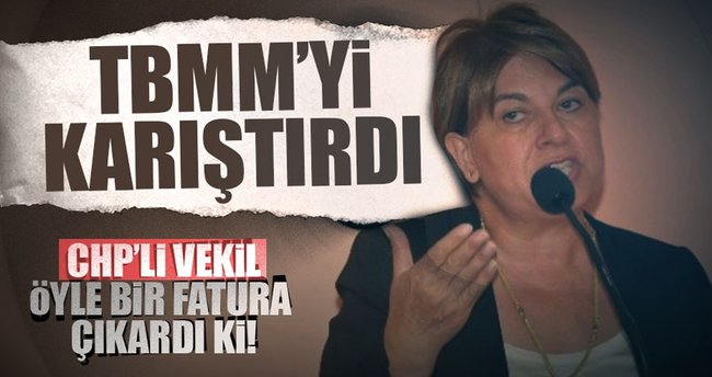 CHP'li vekilin faturası TBMM'yi karıştırdı
