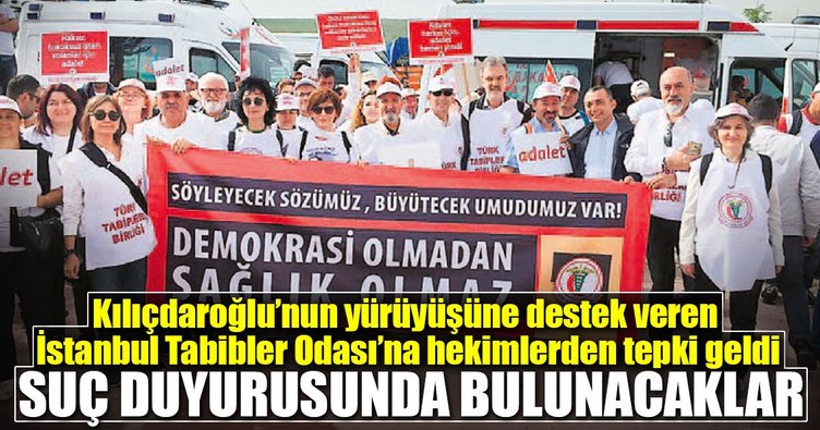 Yürüyüşe ücretsiz otobüse tepki