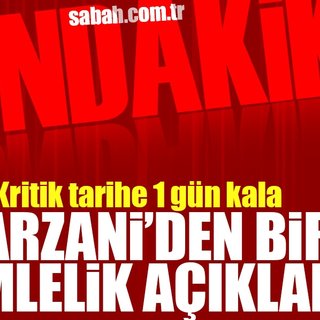 Mesut Barzani: Referandum için son kararı gün içerisinde açıklayacağım