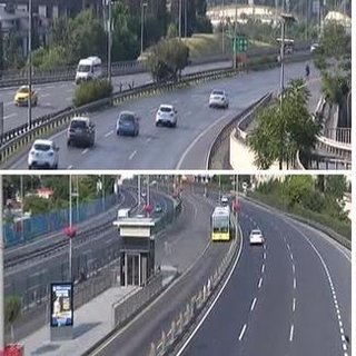 İstanbul boşaldı, yollarda in cin top oynuyor