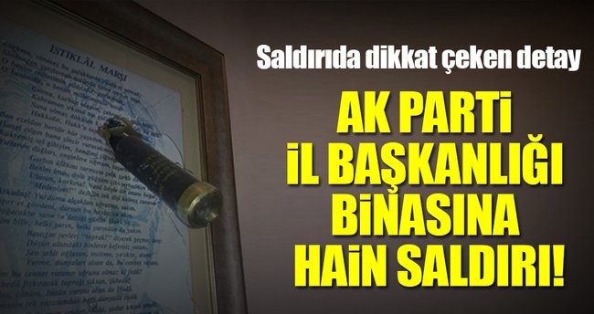 Son dakika haberi: AK Parti il binası yakınında hareketli dakikalar