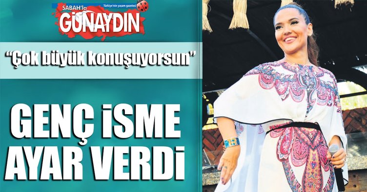 Sahneden kimlik kontrolü yaptı
