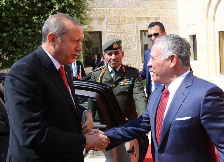 Cumhurbaşkanı Erdoğan Ürdün El Hüseyniye Sarayı’nda