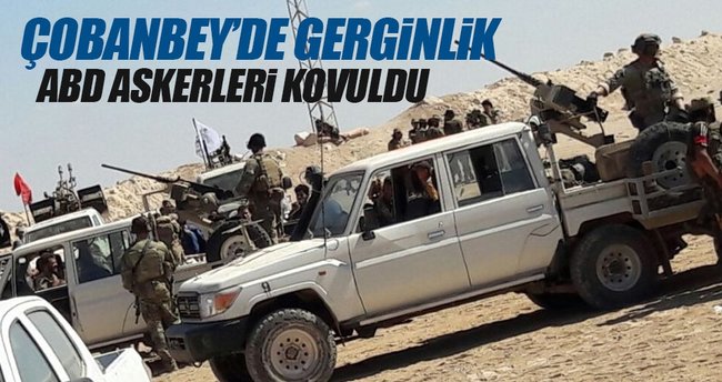 Çobanbey'de gerginlik: ÖSO mensupları ABD askerlerini kovdu!
