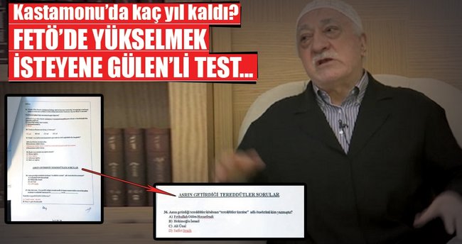 FETÖ’de yükselmek isteyene Gülen’li test...