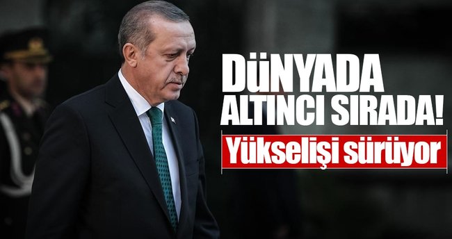 Erdoğan, dünya liderleri arasında en çok takip edilen 6. kişi