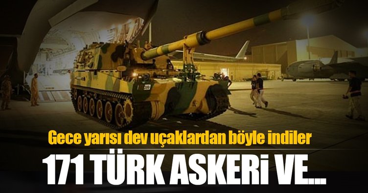 Türkiye'den Katar'a askeri sevkiyat! Böyle karşılandılar...