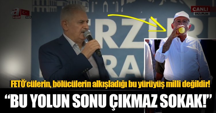 Başbakan Erzurum'da halka seslendi