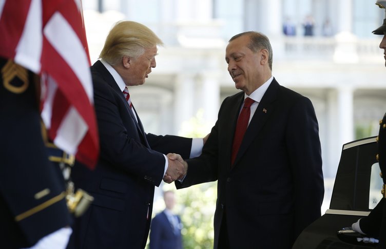 Erdoğan-Trump görüşmesinden ilk kareler