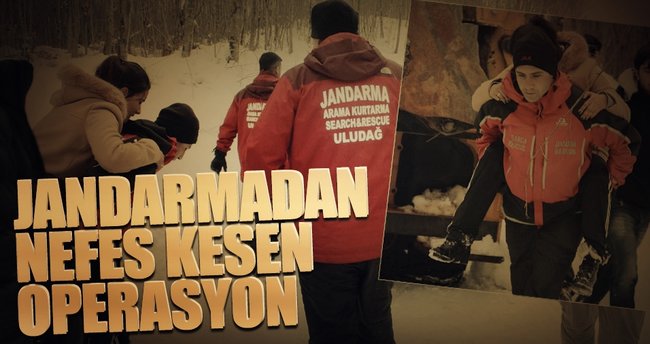 Jandarmadan nefes kesen kurtarma operasyonu