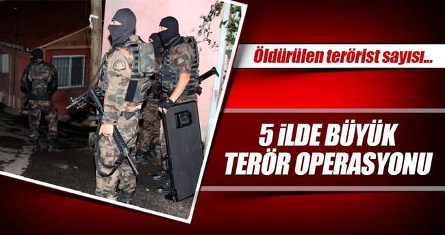 5 ilde 41 terörist etkisiz hale getirildi