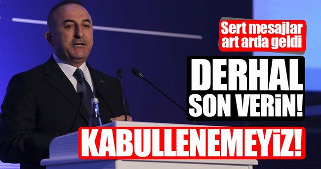 Bakan Çavuşoğlu'ndan flaş açıklamalar! Seyirci kalamayız