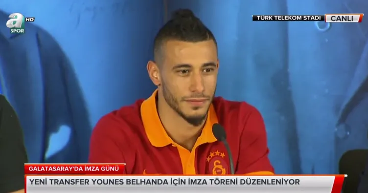 Galatasaray'da Belhanda imzayı attı