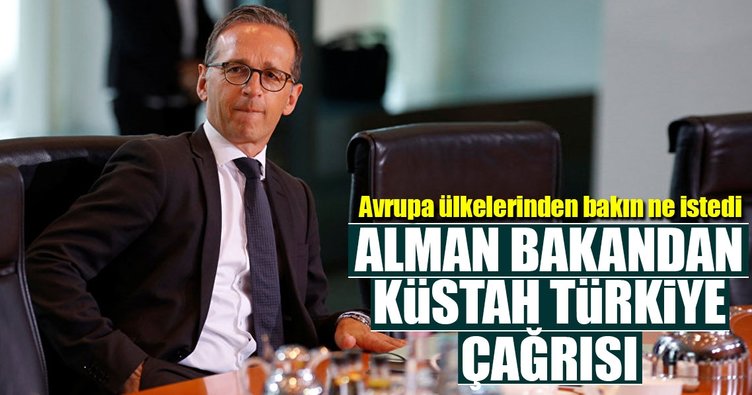 Alman bakandan küstah Türkiye çağrısı