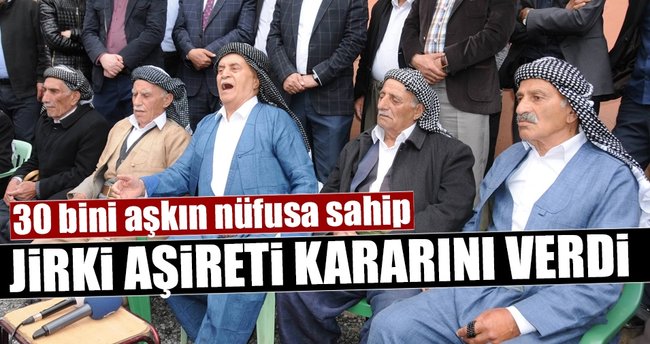 Jirki aşireti referandum kararını verdi