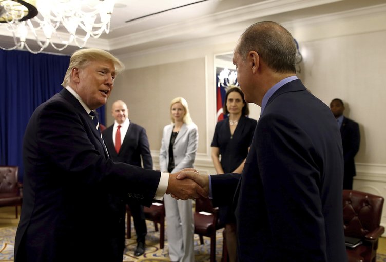 Cumhurbaşkanı Erdoğan New York'ta Trump ile görüştü