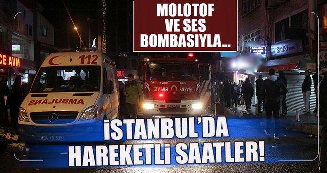 İstanbul'da markete molotoflu saldırı