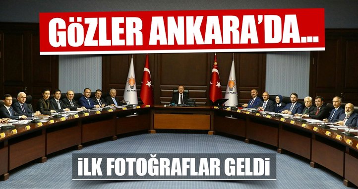 AK Parti MKYK Cumhurbaşkanı Erdoğan Başkanlığında başladı