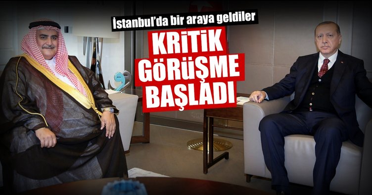 Cumhurbaşkanı Erdoğan'ın, Al Halife'yi kabulü başladı
