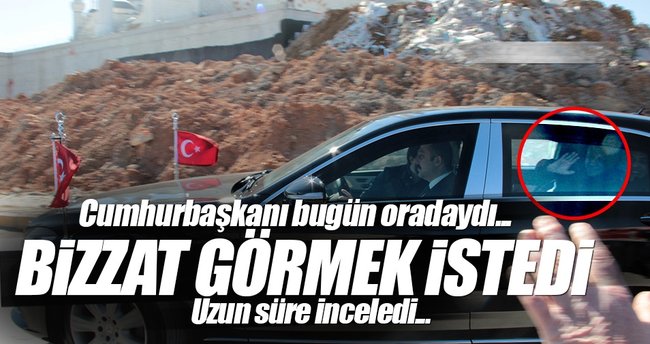 Cumhurbaşkanı Erdoğan Çamlıca Camii'ni inceledi