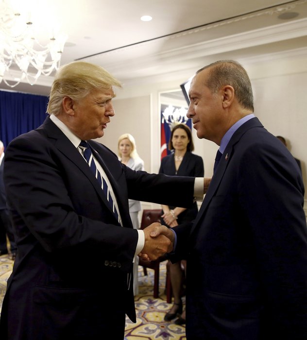 Cumhurbaşkanı Erdoğan New York'ta Trump ile görüştü
