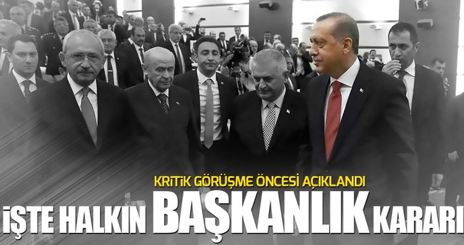Halk Başkanlık sistemi için ne diyor?