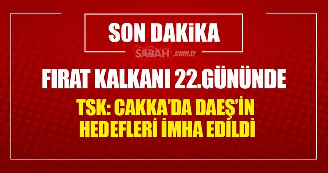 TSK'dan Fırat Kalkanı Harekâtı açıklaması