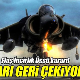 Danimarka İncirlik’teki savaş uçaklarını geri çekiyor!