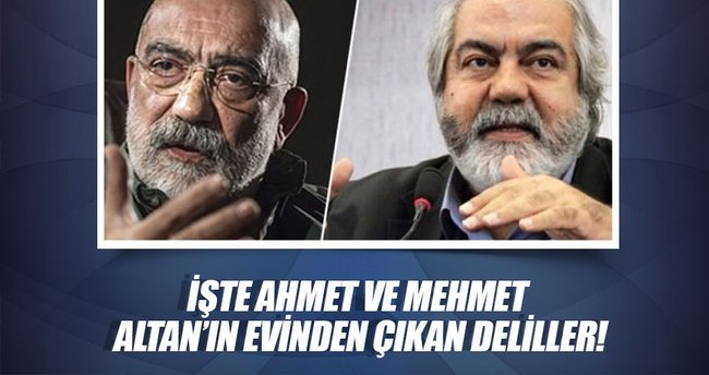 İşte Ahmet ve Mehmet Altan'ın evinden çıkan deliller!