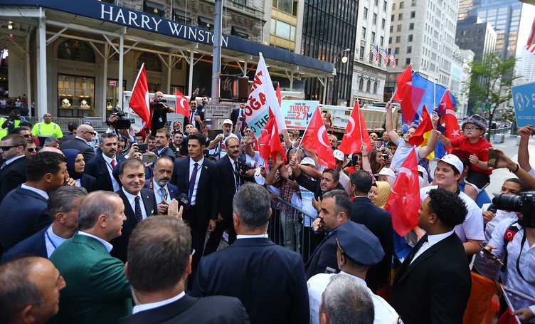 ABD'de Cumhurbaşkanı Erdoğan'a sevgi seli!