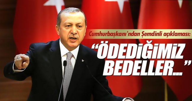 Erdoğan'dan Şemdinli açıklaması
