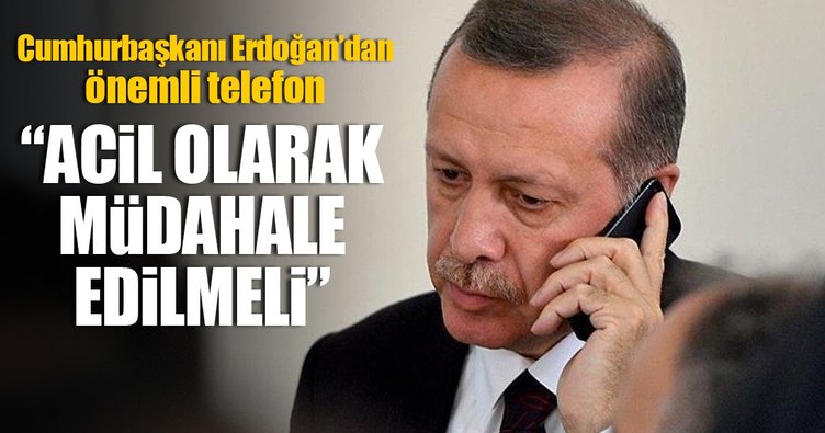 Cumhurbaşkanı Erdoğan'dan Myanmar telefonu