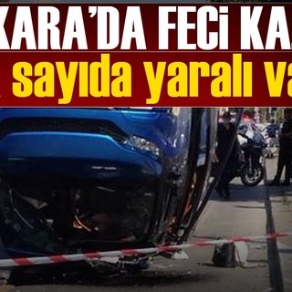 Dolmuşla otomobil çarpıştı, yaralılar var...