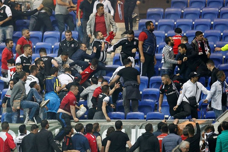 Lyon - Beşiktaş maçındaki olayları başlatan taraf...