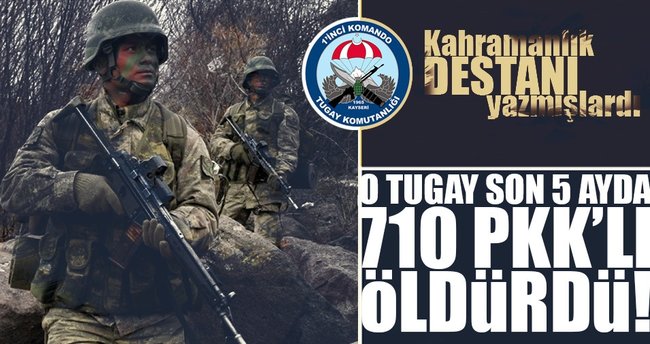 Kayseri'deki komando tugayı son 5 ayda 710 PKK'lı öldürdü