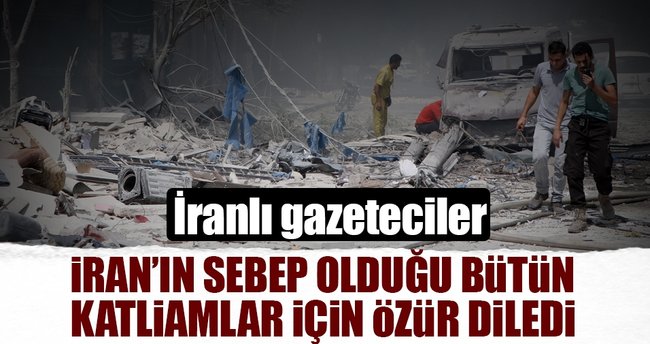 İranlı gazeteciler ülkeleri adına özür diledi