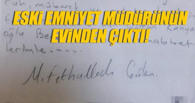 Eski emniyet müdürünün evinden çıktı