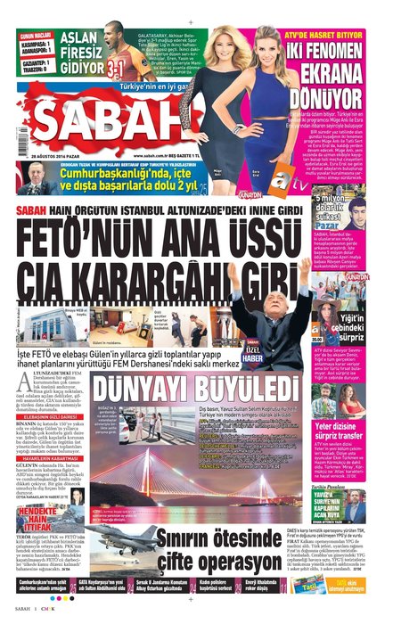 Türkiye 15 Temmuz ihanetini SABAH’tan okudu!