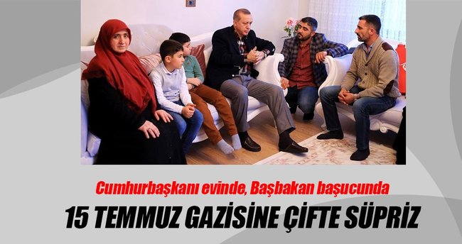 Cumhurbaşkanı evinde Başbakan başucunda