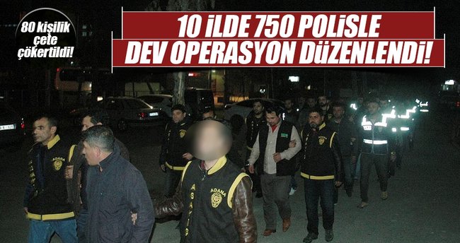 10 ilde sahte polis, savcı ve jandarma operasyonu