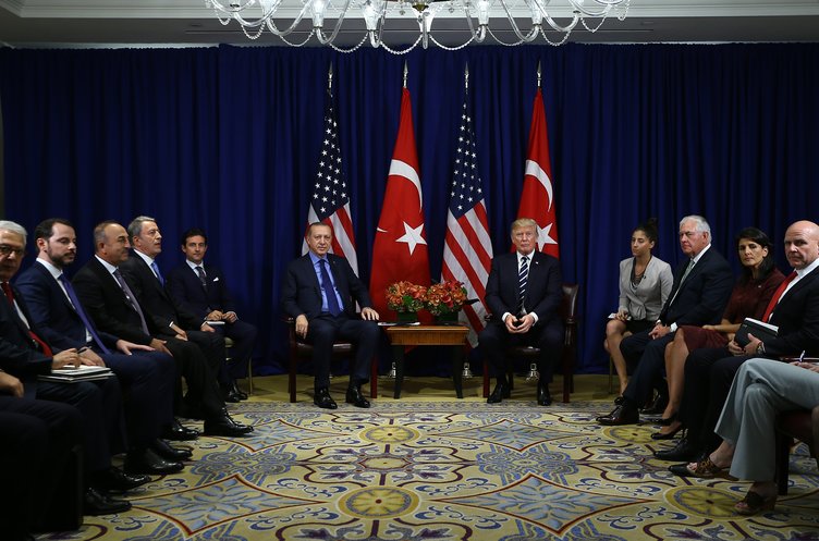 Cumhurbaşkanı Erdoğan New York'ta Trump ile görüştü