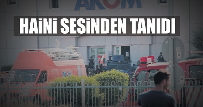 Haini sesinden tanıdı