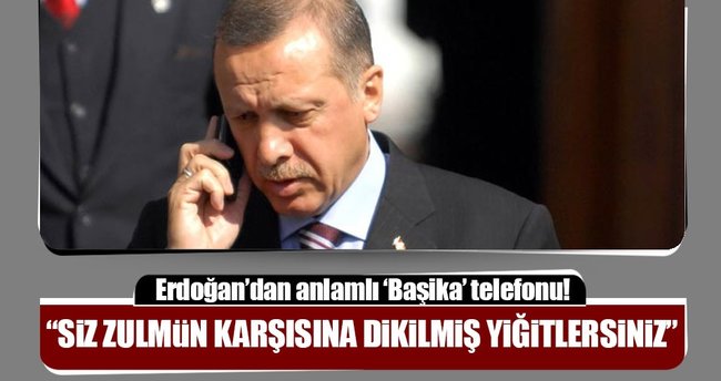 Erdoğan, Başika kampındaki askerlerle telefonla görüştü