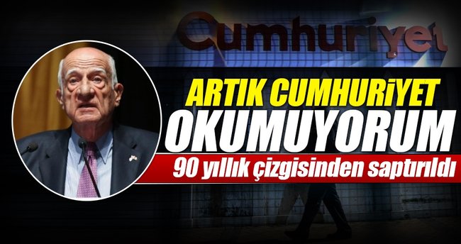 Kıraç: Artık Cumhuriyet okumuyorum
