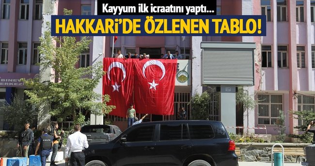 Hakkari'ye atanan kayyum ilk icraatını yaptı