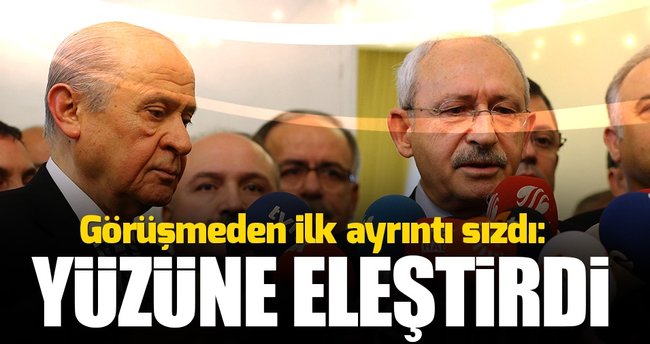 Bahçeli Kılıçdaroğlu görüşmesinde 'eleştiri' ayrıntısı